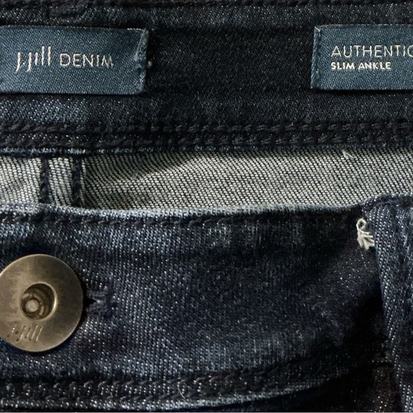 J Jill Authentic Fit Slim ankle Jeans Size Womens Blue Stretch Denim size 14 - Picture 2 of 7